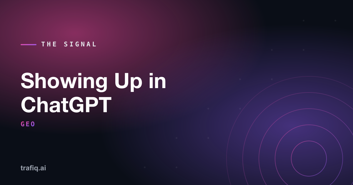 Why Your Brand Doesn't Show Up in ChatGPT (and How to Fix It)